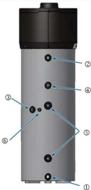 FERROLI Aqua1 Plus 160HT - Waterleidingen aansluiten - 1