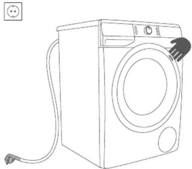 HISENSE WFGE901439VMQ - AANSLUITING OP HET ELEKTRICITEITSNET - 2
