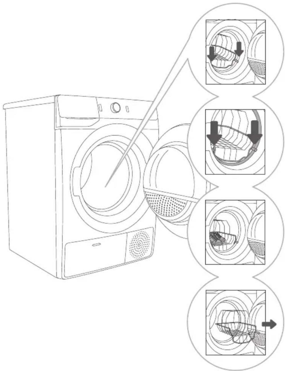 HISENSE DHGA8013L - DROGEN IN EEN DROOGMANDJE (AFHANKELIJK VAN HET MODEL) - 1