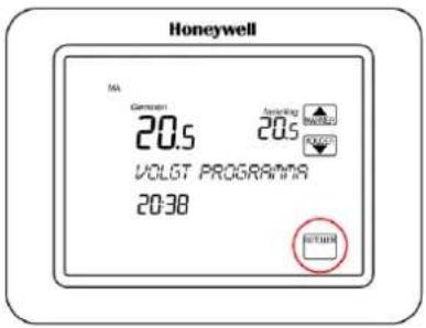 Honeywell MA Generation 20.5 VOLGT PROGRAMMA 20:30 Amploring 20.5 RETURN RETURN