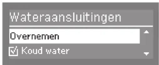 Wateraansluitingen Overnemen ✓ Koud water