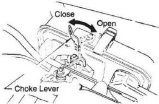 Close Open Choke Lever