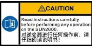 HUAWEI SUN2000MA-12KTL-M0 - Labels voor behuizing - 4