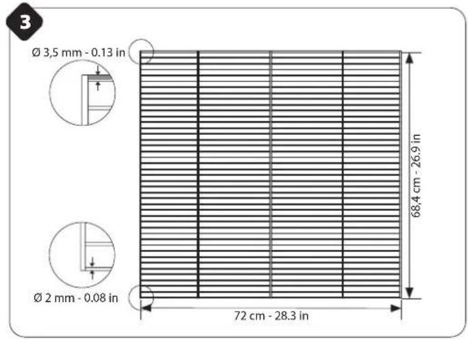 Ø 3,5 mm - 0.13 in Ø 2 mm - 0.08 in 68,4 cm - 26,9 in 72 cm - 28,3 in