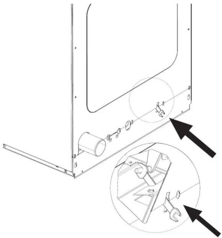 MIELE PW 413 - Noodontgrendeling van de afvoerklep en de deur - 1