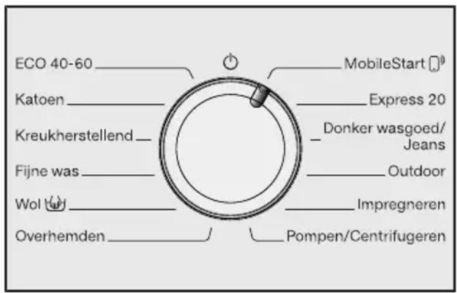 ECO 40-60 Katoen Kreukherstellend Fijne was Wol Overhemden MobileStart Express 20 Donker wasgoed/ Jeans Outdoor Impregneren Pompen/Centrifugeren