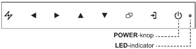 POWER-knop ---- LED-indicator ----