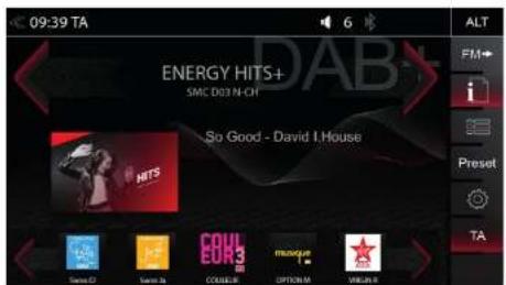 09:39 TA ENERGY HITS+ SMC 003 N-CH So Good - David I House HITS TAB+ ALT FM← i Preset TA Sonic CD Sonic Jia COOLER MONDAY OPTION M AMULIN