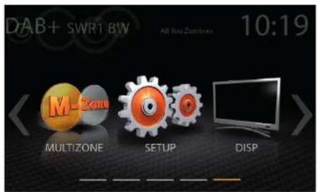 DAB+ SWR1 BW All You ZOOM 10:19 M-Zon MULTIZONE SETUP DISP