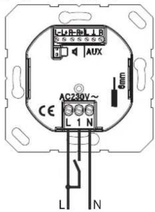 L×B×R×L×B AUX AC230V~ 6mm CE L 1 N L N
