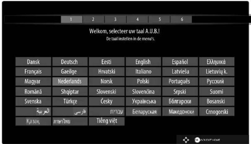 Welkom, selecteer uw taal A.U.B.! De taal instellen in de menu's. Dansk Deutsch Eesti English Espanol Ελληνικά Français Gaeilge Hrvatski Italiano Latviešu Lietuviq k. Magyar Nederlands Norsk Polski Português Rусский Română Shqiptar Slovenski Slovenčina Srpski Suomi Svenska Türkçe Česky Українська Білгарски Bosanski العربية πλού Беларуская Македонски Crnogorski Κασακ πλητιμ Τιέng viετ