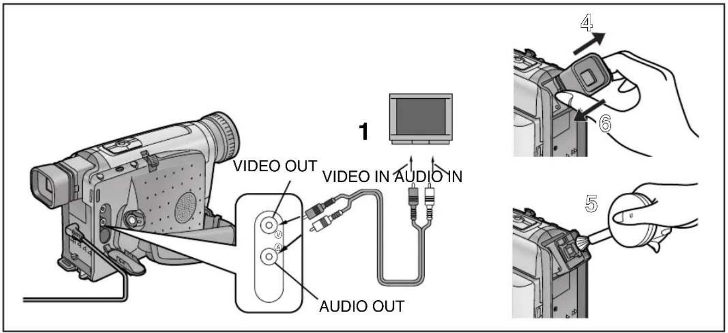 1 VIDEO OUT VIDEO IN AUDIO IN AUDIO OUT 4 6 5