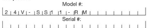 Snow Joe 24V-SS11-RM - Model and Serial Numbers - 1