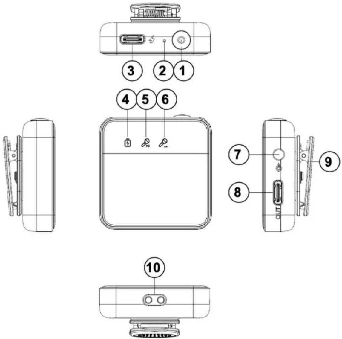 EASYPIX MyStudio Wireless Mic Duo - Ontvanger - Werking en functies - 1
