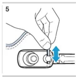 Illustration of hands using a tool to adjust or install a mechanical component (no text or symbols visible)