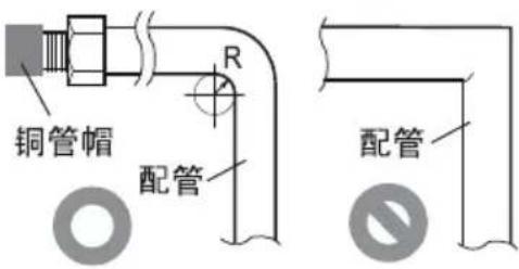 铜管帽 配管 R 配管