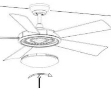 Evolar EVO-CF52SN - Step 4 ( Blades and Light kit installation) - 3