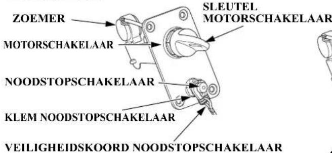 ZOEMER MOTORSHAKELAAR SLEUTEL MOTORSHAKELAAR NOODSTOPSCHAKELAAR KLEM NOODSTOPSCHAKELAAR VEILIGHEIDSKOORD NOODSTOPSCHAKELAAR