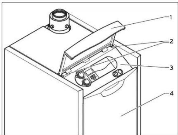 VAILLANT Icovit Exclusiv VKO 156/3-7 - Voormantel demonteren - 1
