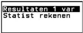 Resultaten 1 var Statist rekenen