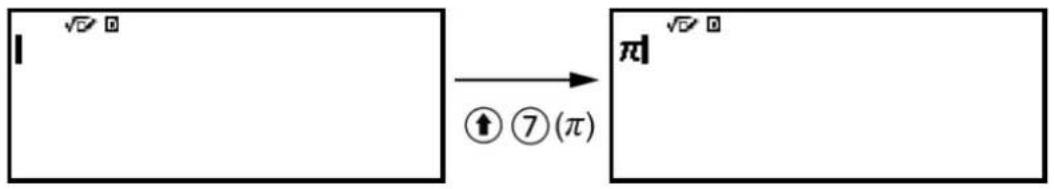 √∅ 0 → ⑦⑦(π) π √∅ 0