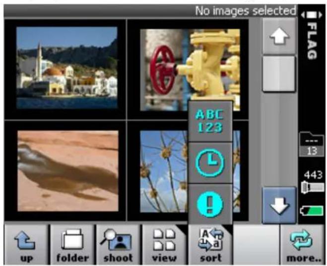 No images selected FLAG ABC 123 13 443 up folder shoot view sort more...