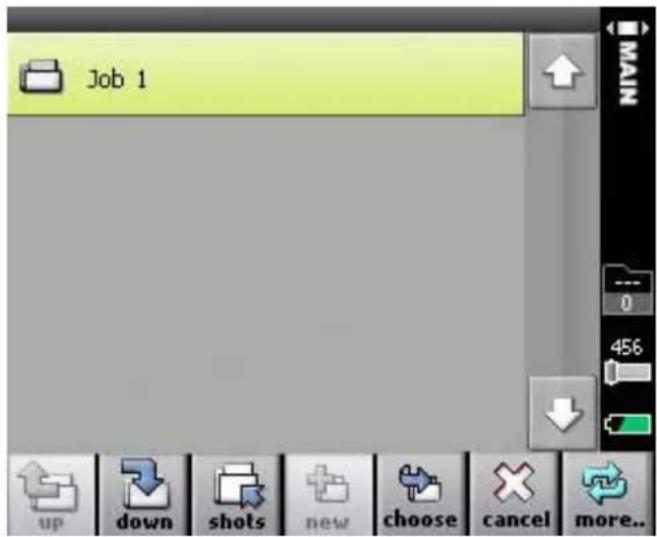 Job 1 up down shots new choose cancel more..