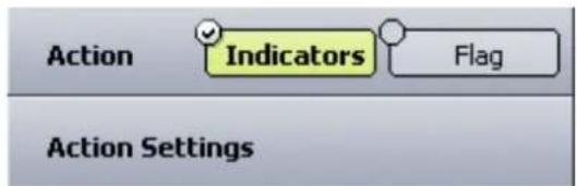 Action Indicators Flag Action Settings