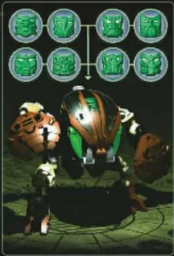 Game scene with character and six green circular icons containing Chinese characters, likely representing a tactical or fantasy game.