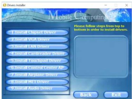 HAIER S4-75008G628GWUS - 使用 Drivers Installer 程序 - 1