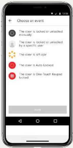 Yale Linus - Smart Alerts aanmaken, wijzigen of verwijderen: Android - 2