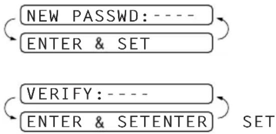 BROTHER FAX-737MC - Setting Up Memory Security for the First Time - 1