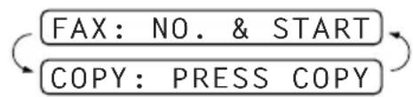 BROTHER FAX-737MC - Alternating Displays - 1