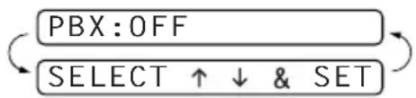 BROTHER FAX-737MC - Setting PABX - 1
