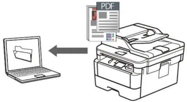 BROTHER DCP-7090DW - 使用 ControlCenter4 高级模式将扫描数据作为 PDF 文件保存至文件夹 (Windows) - 1