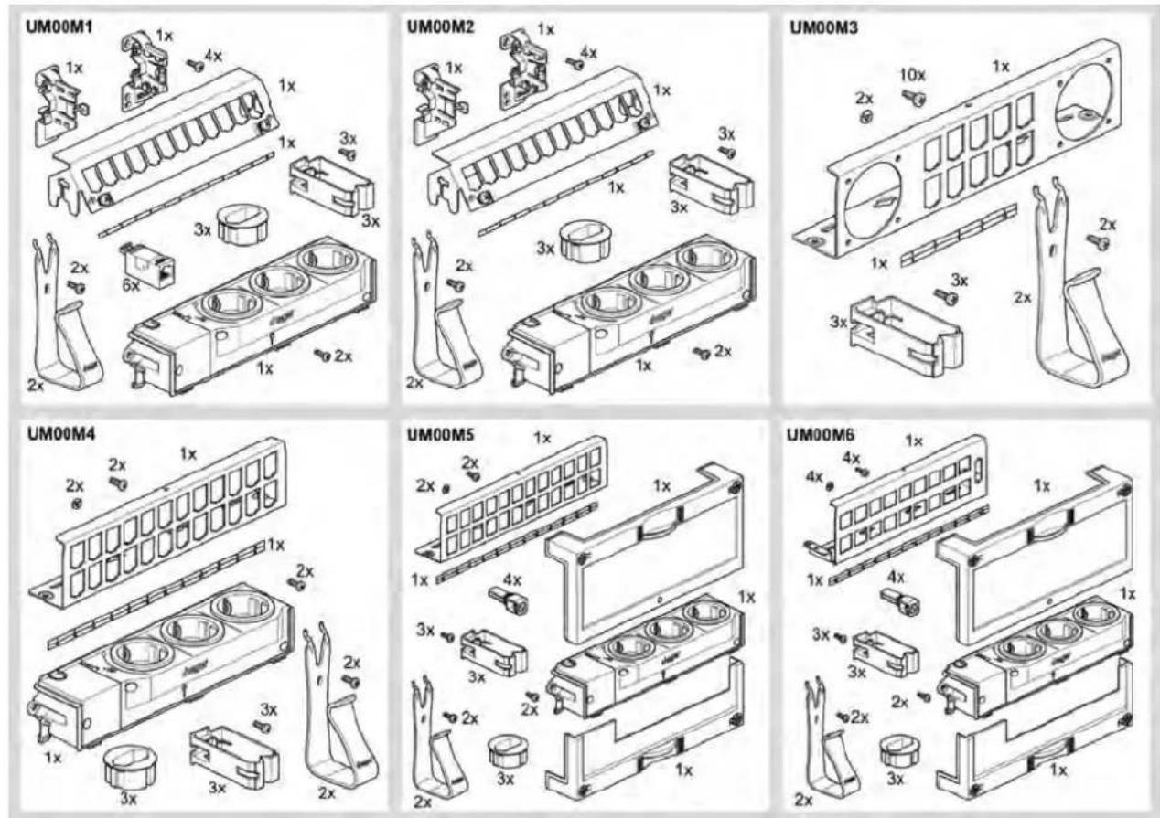 HAGER FWQ72N1 - UM00Mx multimedia sets - 1