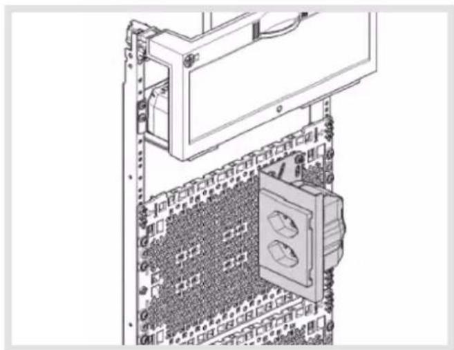 HAGER FWQ72N1 - FLF socket holder UM00H0 - 3
