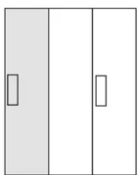 HAGER FWQ73N1 - Door references: Single door with univers door plate (FZ598N) - 3