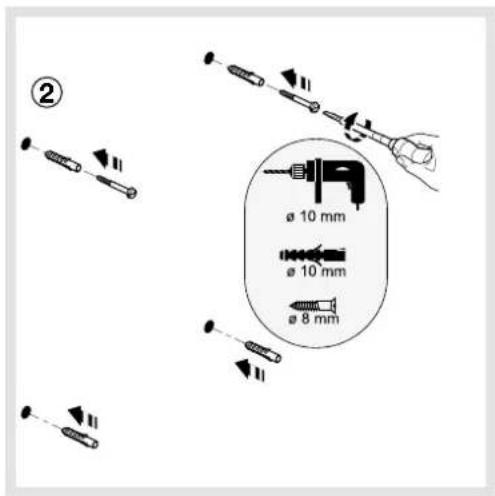 ② ø 10 mm ø 10 mm ø 8 mm