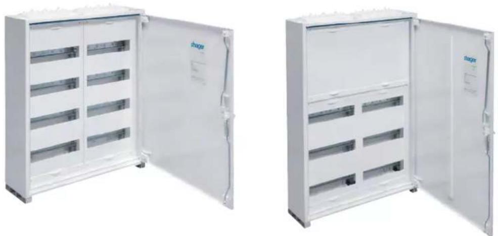HAGER FWQ52N1 - Cabinet delivery forms (complete / partially equipped / empty) - 1