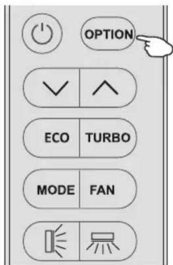 OPTION ✓ ↑ ECO TURBO MODE FAN