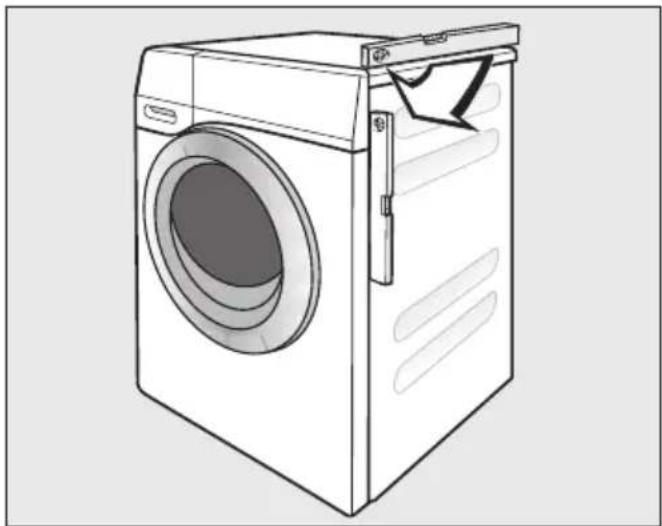 MIELE WEK375 WPS PWash&10kg - Stelvoeten naar buiten draaien en vastzetten - 2