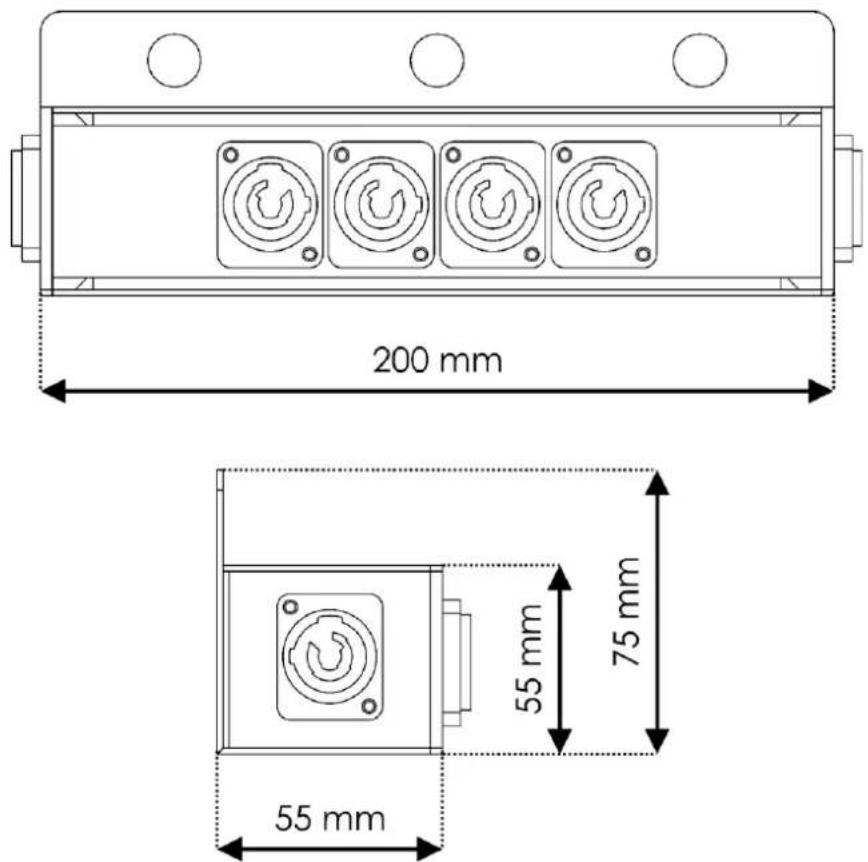 200 mm 55 mm 75 mm 55 mm