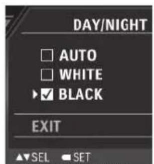 DAY/NIGHT AUTO WHITE BLACK EXIT SEL SET