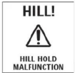 HILL! HILL HOLD MALFUNCTION