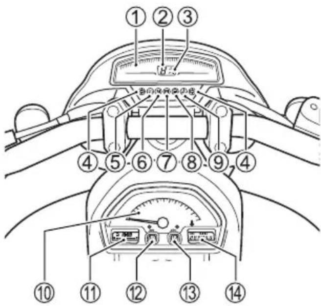 SUZUKI M1800R (2016) - INSTRUMENTENPANEEL - 1