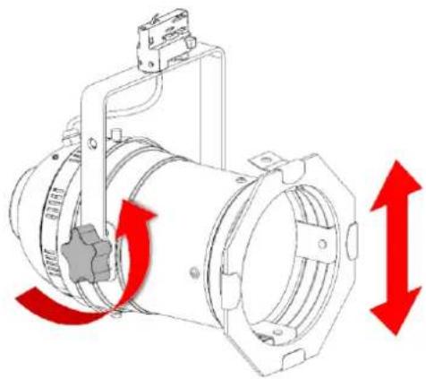 Artecta PAR 56 Track Light Warm-On-Dim - Direction Adjustment - 2