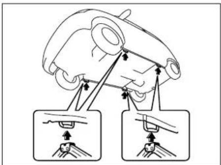 Diagram illustrating car seatbelting technique with labeled parts and directional arrows indicating movement