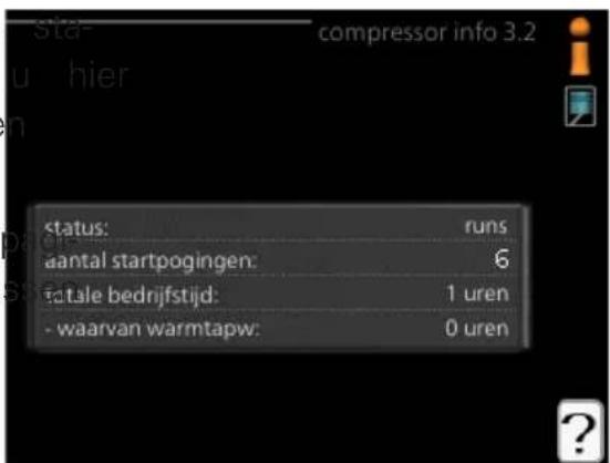 status: runs aantal startpogingen: 6 satale bedrijfstijd: 1 uren - waarvan warmtapw: 0 uren