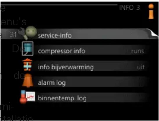 service-info compressor info runs info bijverwarming uit alarm log binnentemp.log
